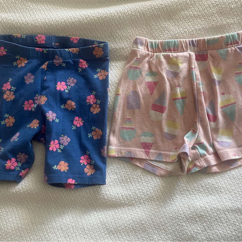 Cat & Jack Blue and Pink Shorts/Children’s Place Pink Shorts